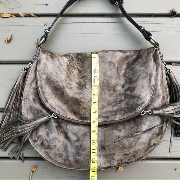 All Saints Helvi Maxi Bag Taupe Leather Expandable - Picture 6 of 8